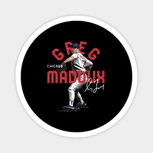 Greg Maddux Chicago Arc Magnet